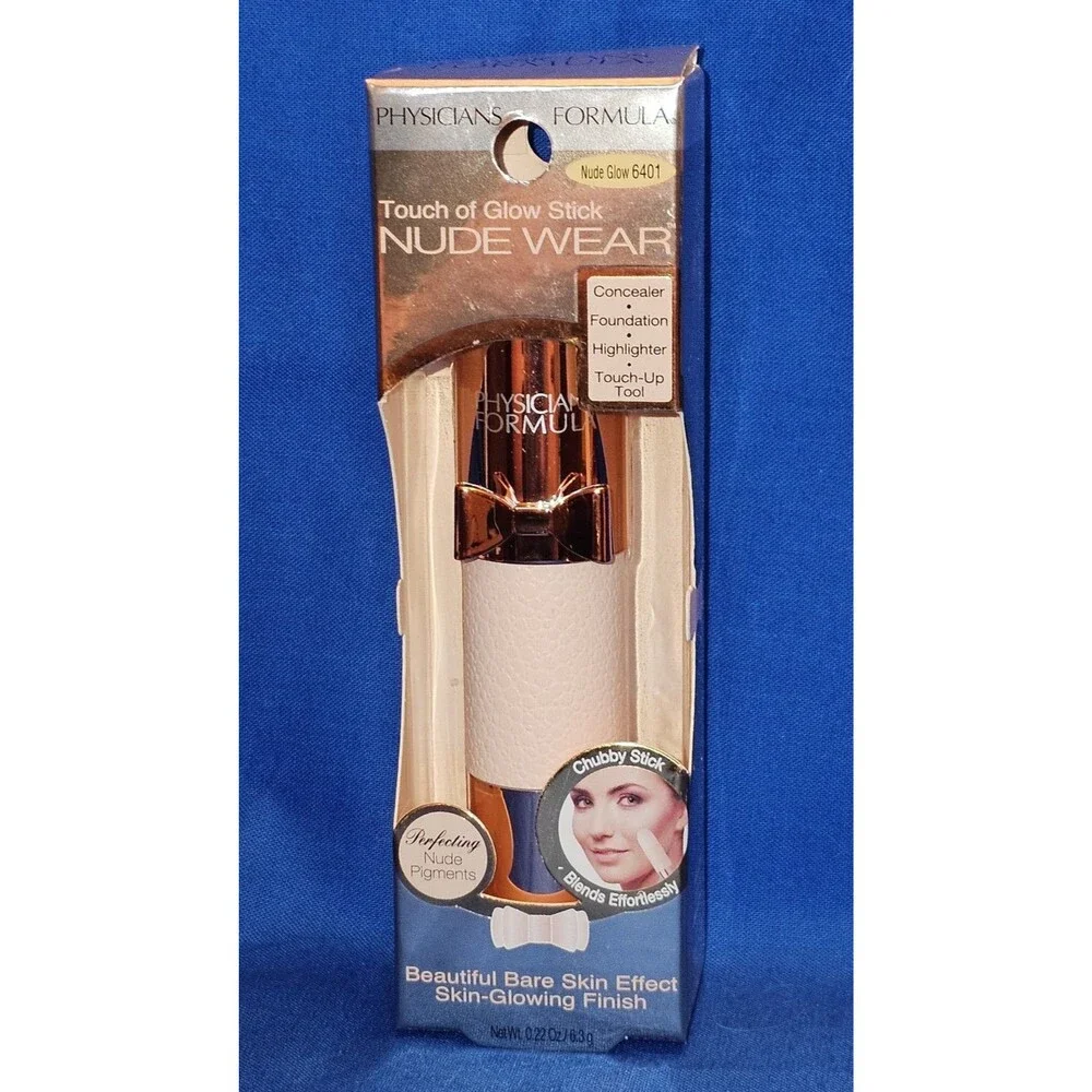 NEW Physicians Formula Nude Wear Touch of Glow Stick Concealer 6401 Nude Glow